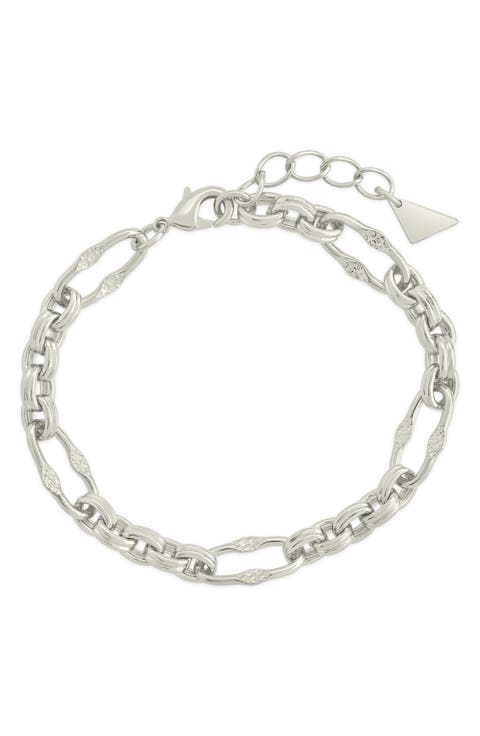 Tegan Textured Chain Bracelet