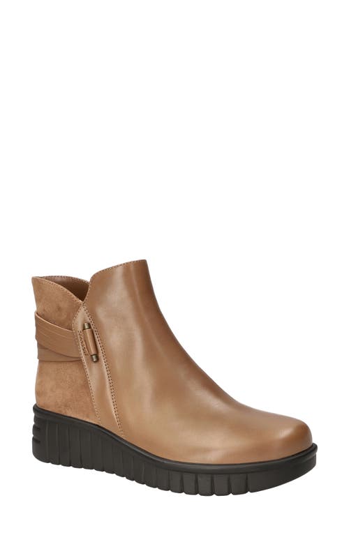 Bella Vita Sueann Platform Bootie In Brown