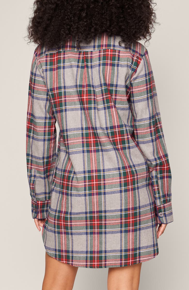 Petite Plume Westminster Tartan Cotton Nightgown, Alternate, color, 