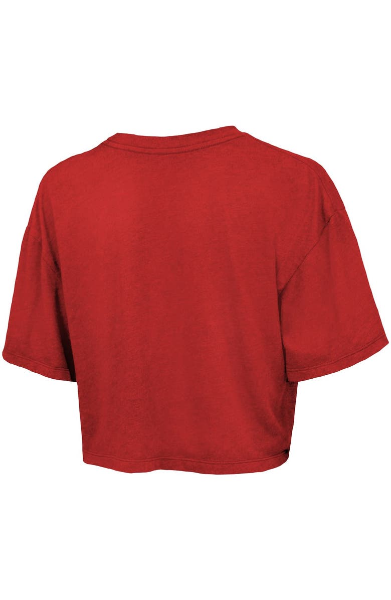 Majestic Threads Women's Majestic Threads Red Philadelphia Phillies Boxy Crop T-Shirt, Alternate, color, Red