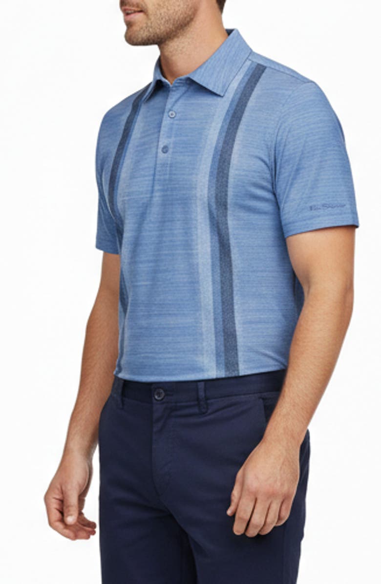 Ben Sherman Sports Fit Stripe Tech Jersey Golf Polo, Main, color, 