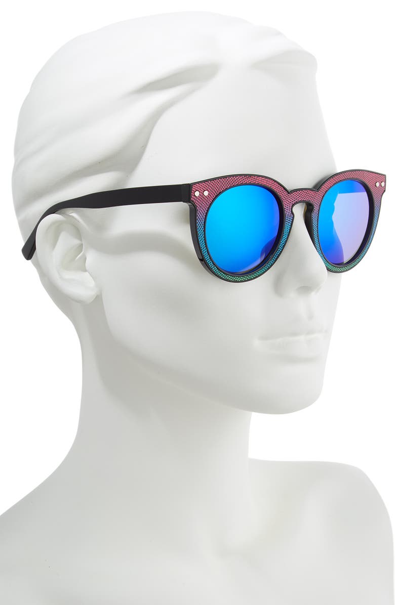 Rebecca Minkoff Patti1 49mm Round Sunglasses, Alternate, color,