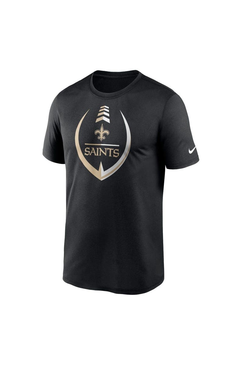 Nike Men's Nike Black New Orleans Saints Icon Legend Performance T-Shirt, Alternate, color, 