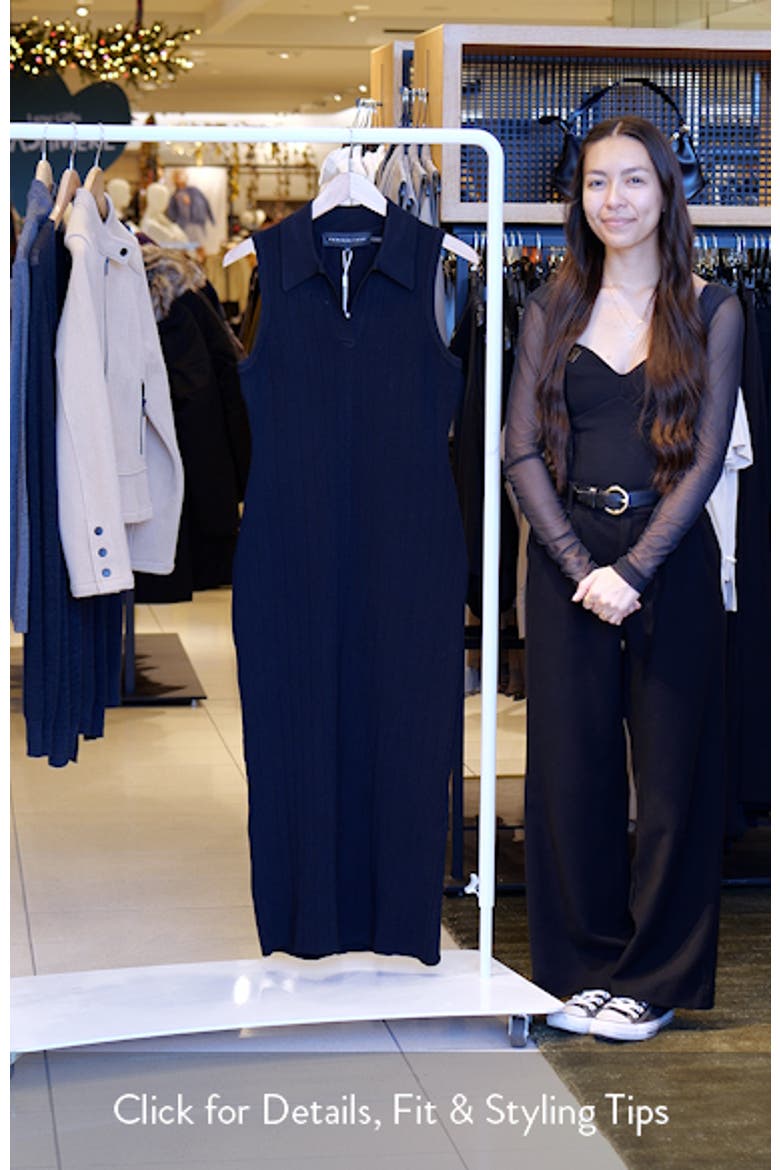 Collared Sleeveless Knit Dress video