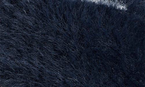 Nike Plush Faux Fur Headband In Blue