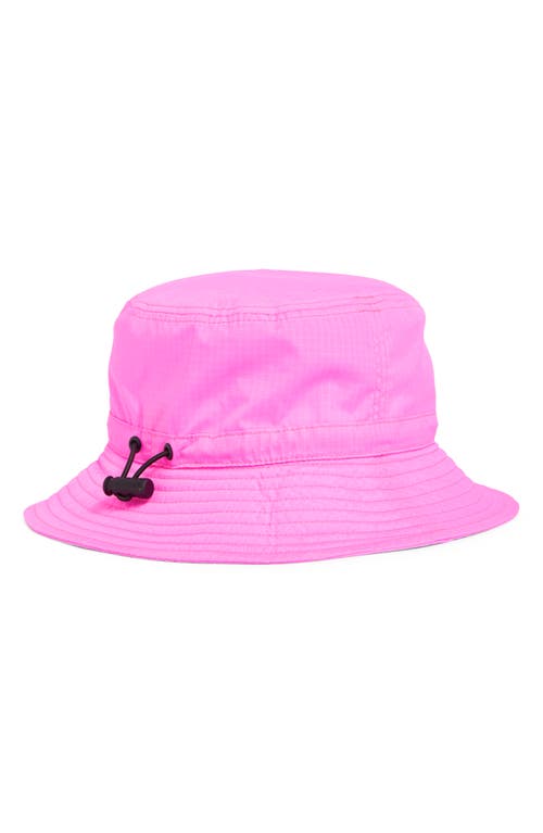 Hunter Packable Bucket Hat In Highlighter Pink