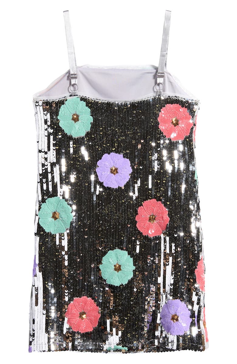 LOVE, NICKIE LEW Kids' Floral Sequin Dress, Alternate, color,