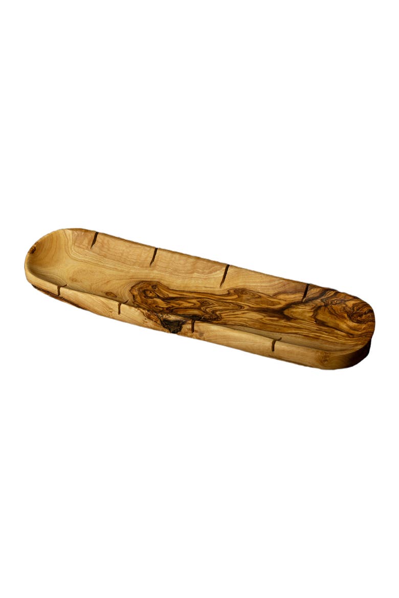 Olive Wood Bread Slicing Board, Alternate, color, Natural