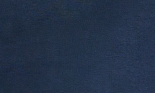 Nzt By Nic+zoe Shoulder Button Detail Stretch Cotton Top In Dark Indigo