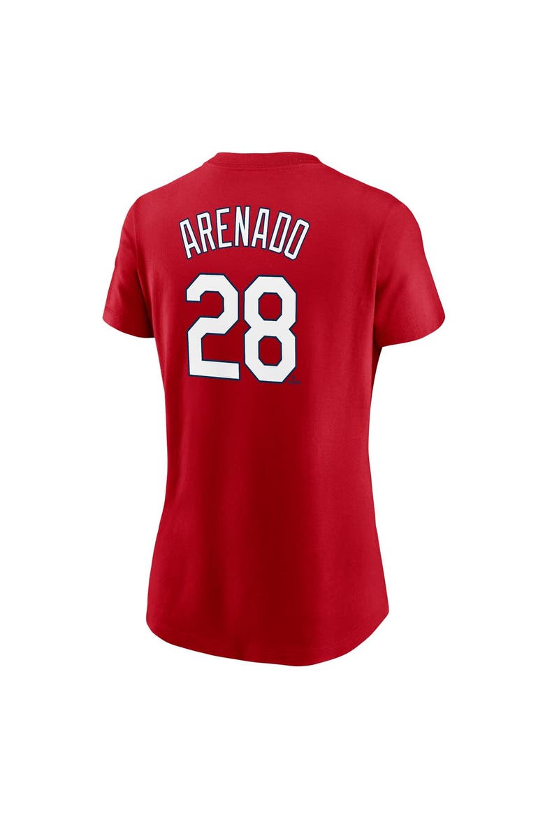 Women's Nike Nolan Arenado Red St. Louis Cardinals Name & Number T-Shirt, Alternate, color, Red
