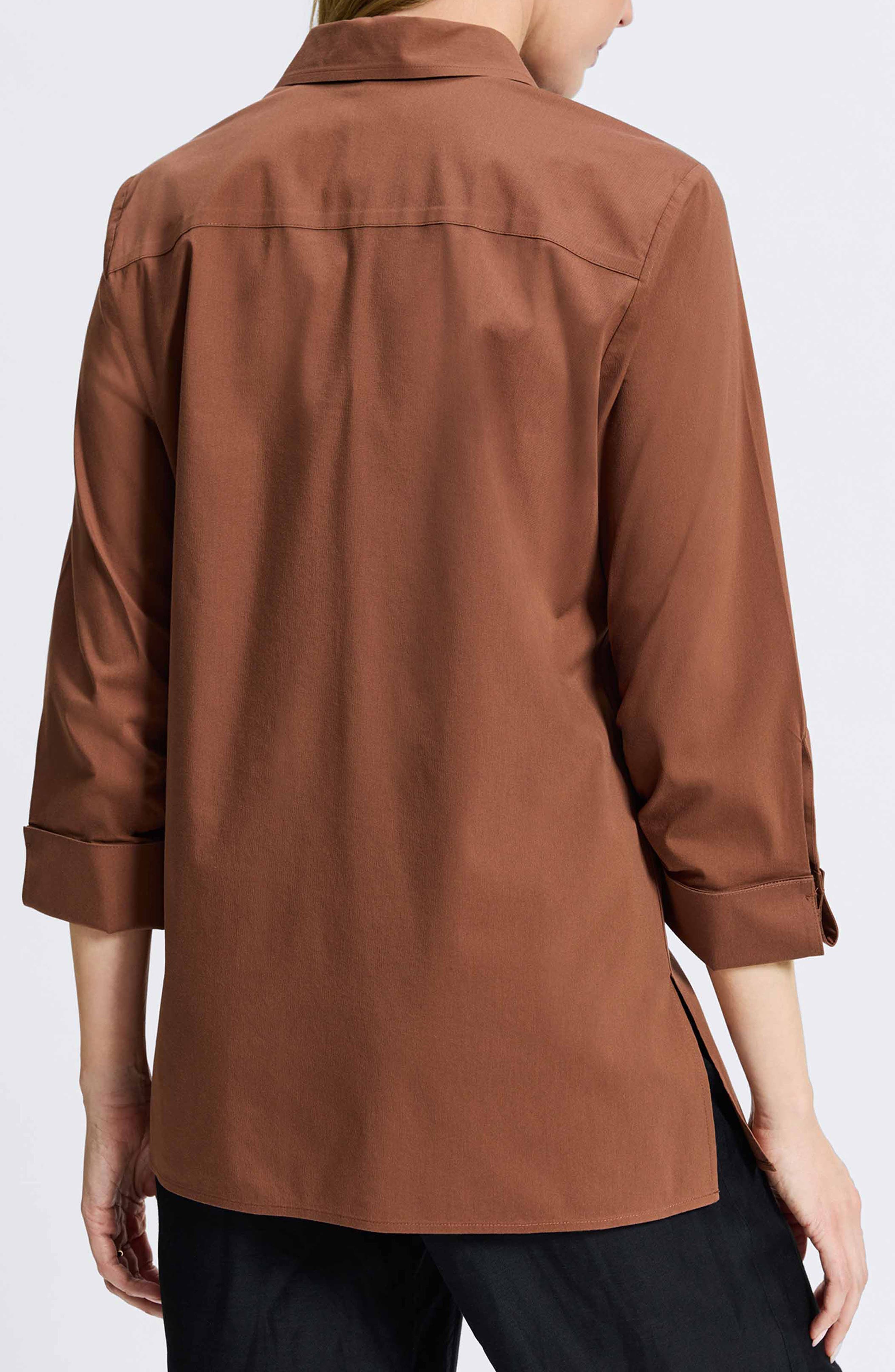 Evelyn Three-Quarter Sleeve Button-Up Shirt - image 4