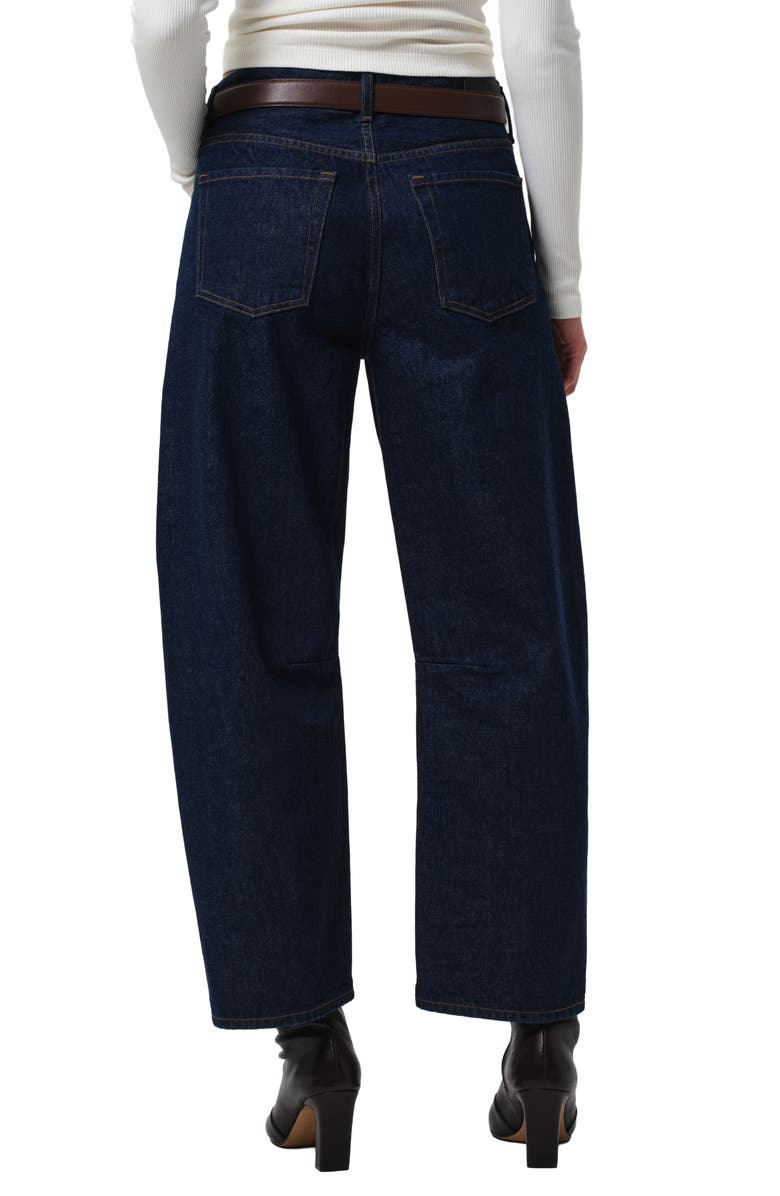 Citizens of Humanity Miro High Waist Ankle Relaxed Barrel Jeans, Alternate, color, Amherst Dark Indigo