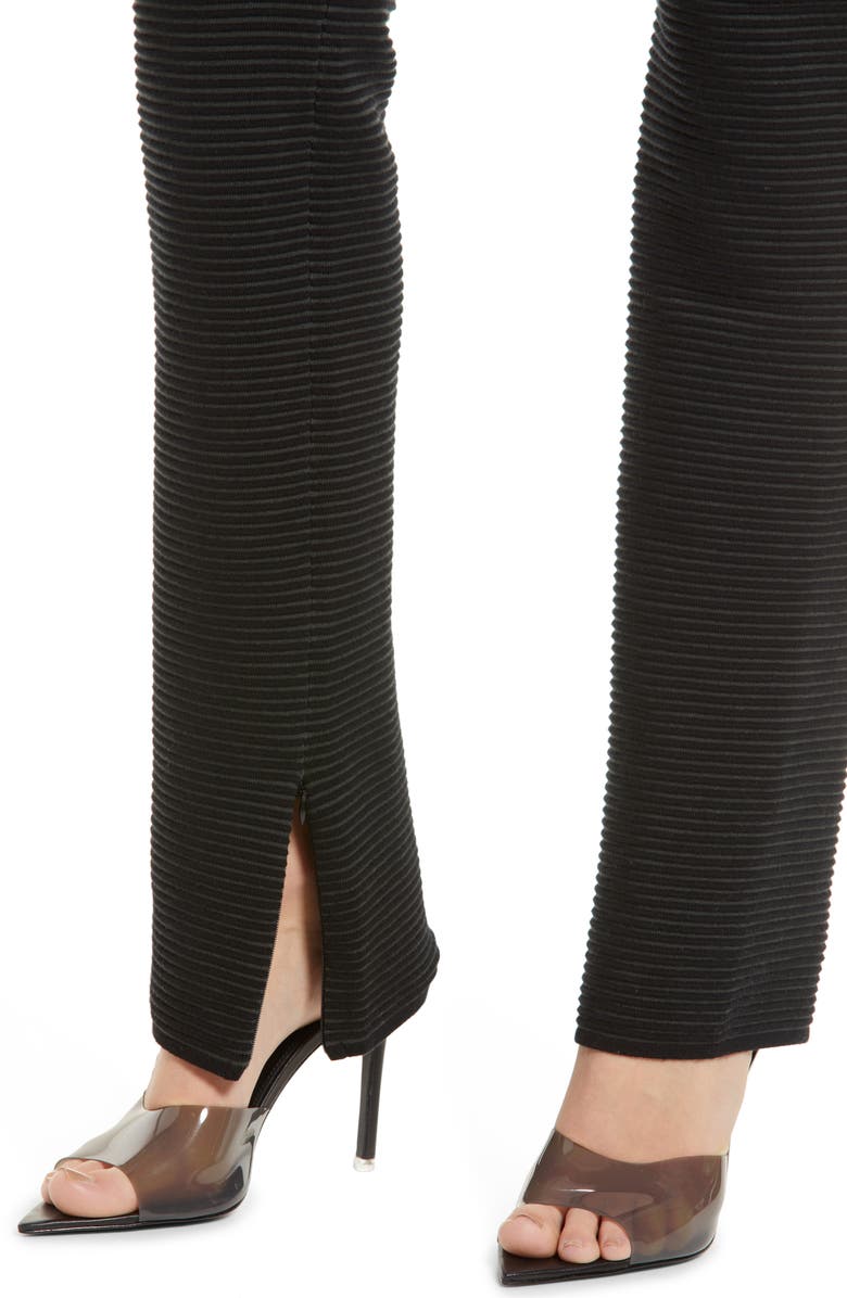 Good American Heavy Rib Wide Leg Pants, Alternate, color, 