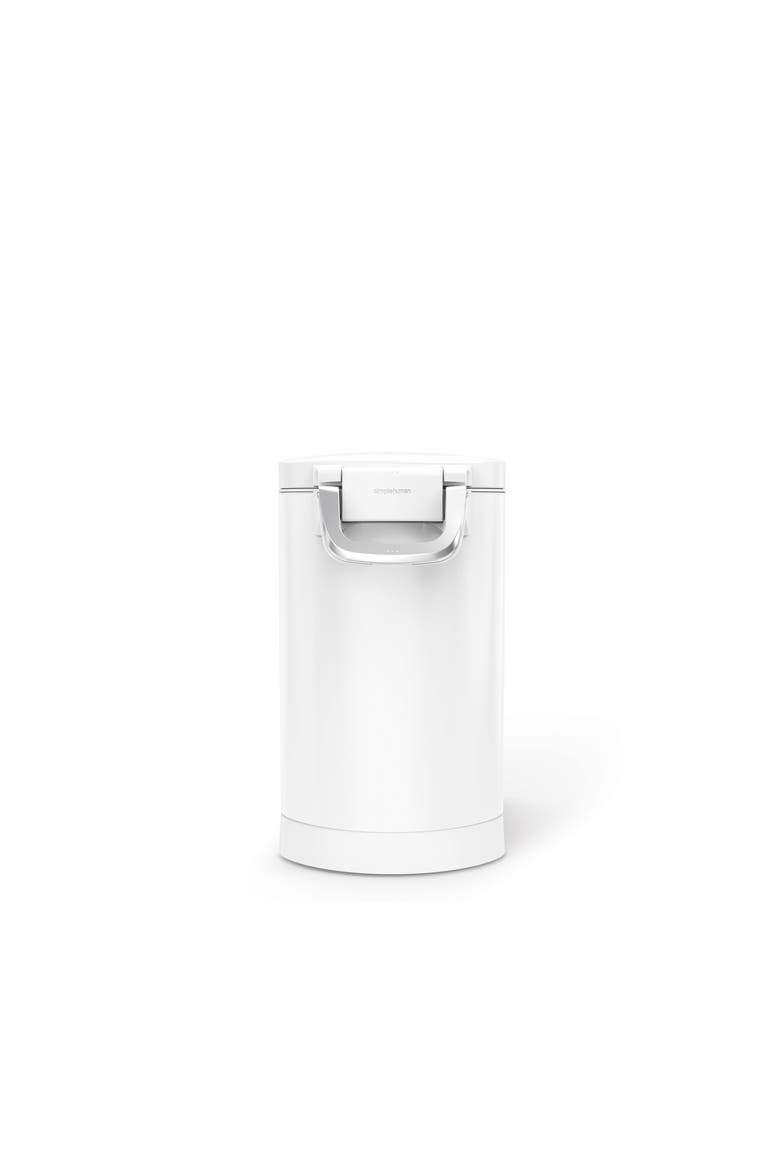 medium pet food can, Alternate, color, White