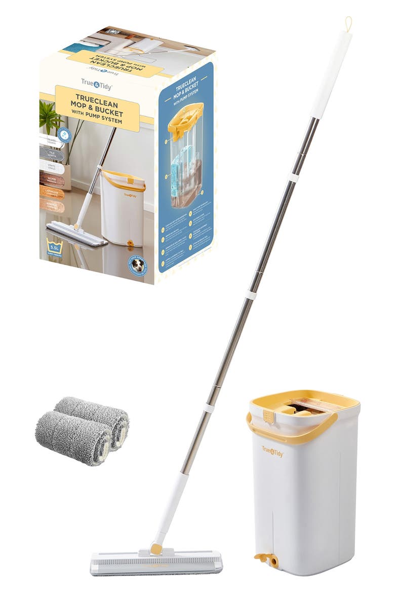 TrueClean Mop and Bucket Pump System, Alternate, color, YELLOW