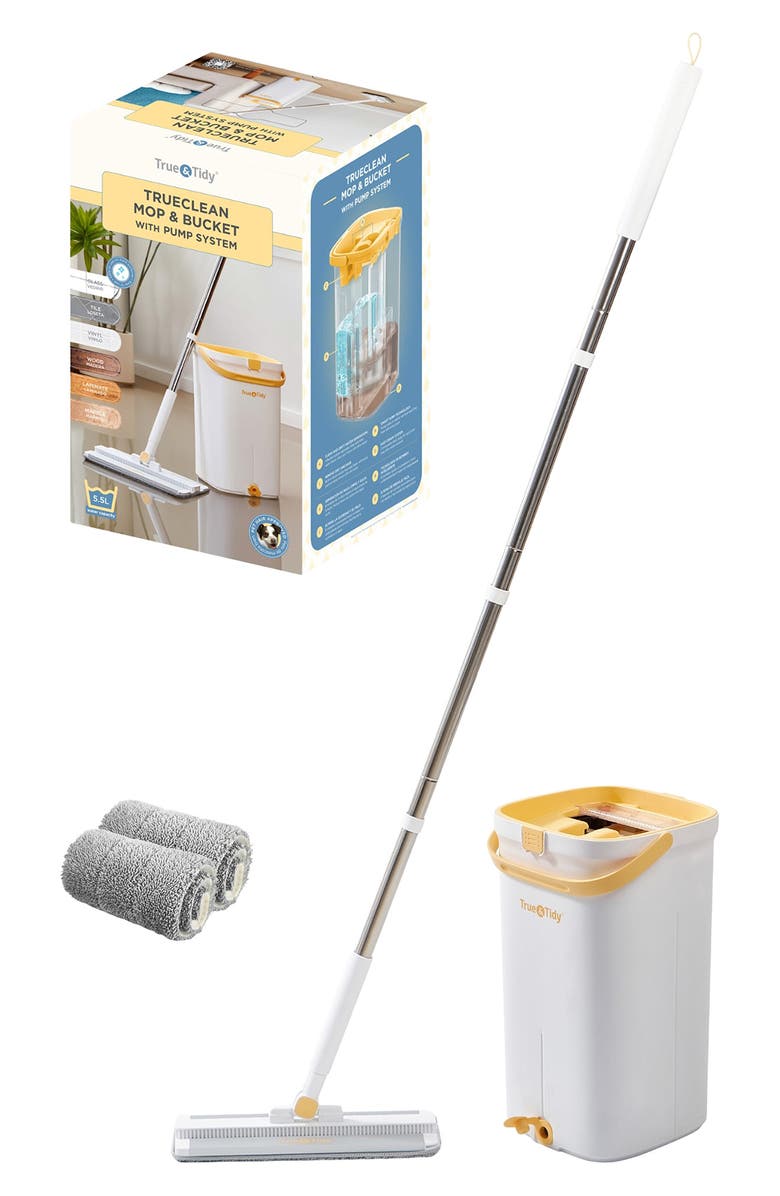 SALAV TrueClean Mop and Bucket Pump System, Alternate, color, Yellow