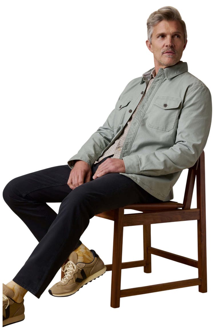 Lakeside Stretch Organic Cotton CPO Jacket, Alternate, color, COASTAL SAGE