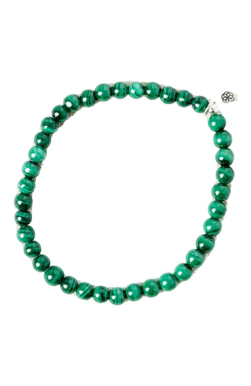 Tiny Rituals Genuine Malachite Energy Bracelet in Dark Green  product