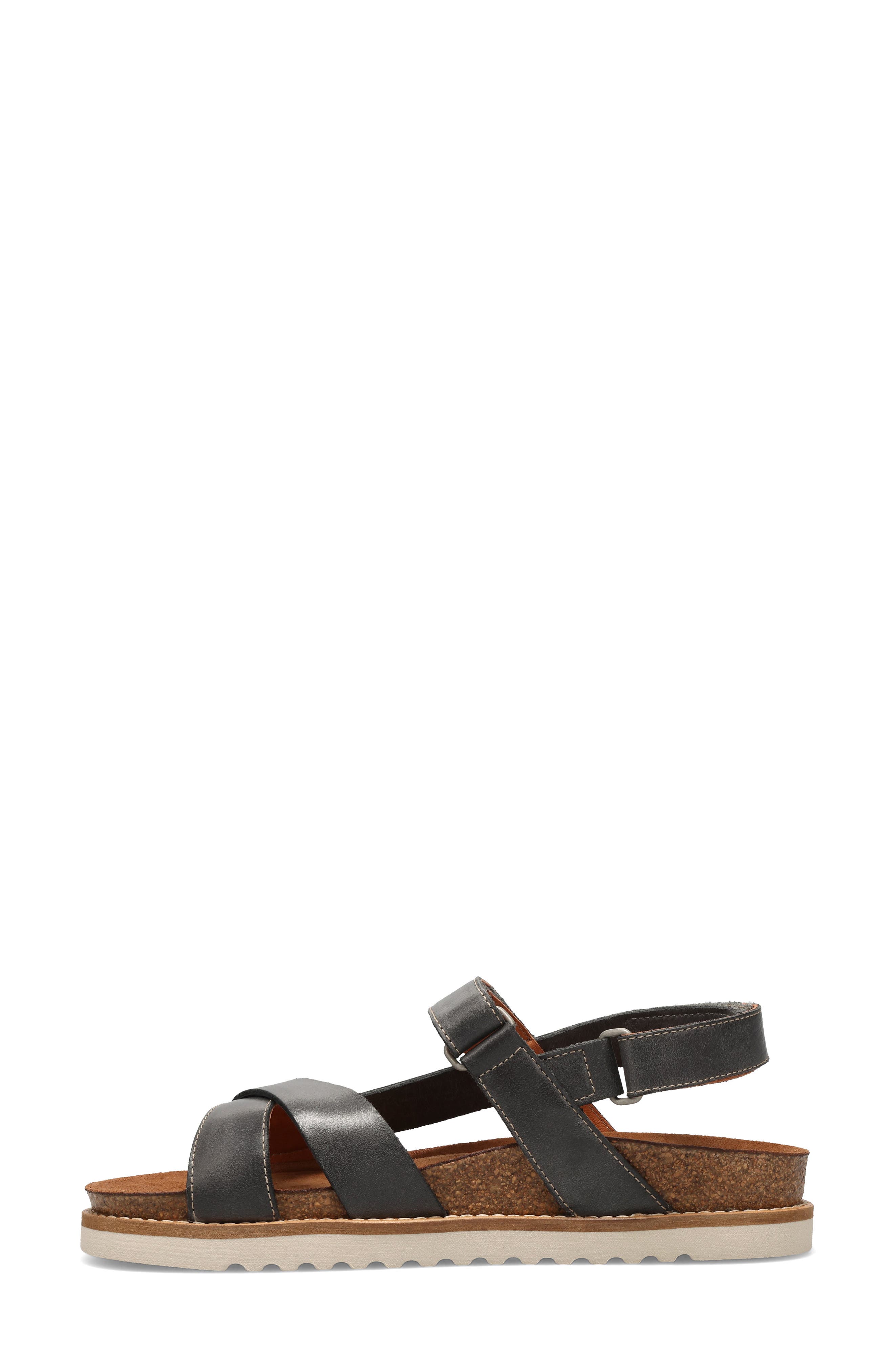 Sideways Sandal, Alternate, color, STEEL