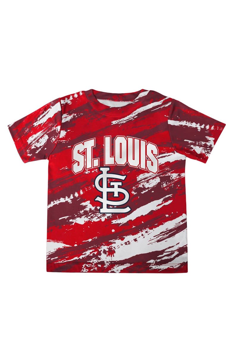 Outerstuff Infant Red/Navy St. Louis Cardinals Stealing Homebase 2.0 T-Shirt & Shorts Set, Alternate, color, 