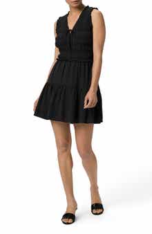 PAIGE Fraise Sleeveless Fit & Flare Minidress