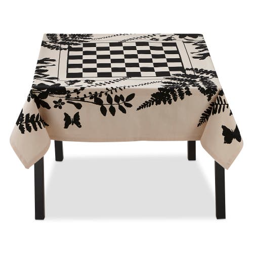 Tag Fern Checkerboard Cotton Tablecloth In Multi