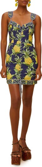Delicate Pineapple Minidress