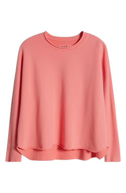 Frank & Eileen Anna Long Sleeve Capelet Sweatshirt In Passion Fruit