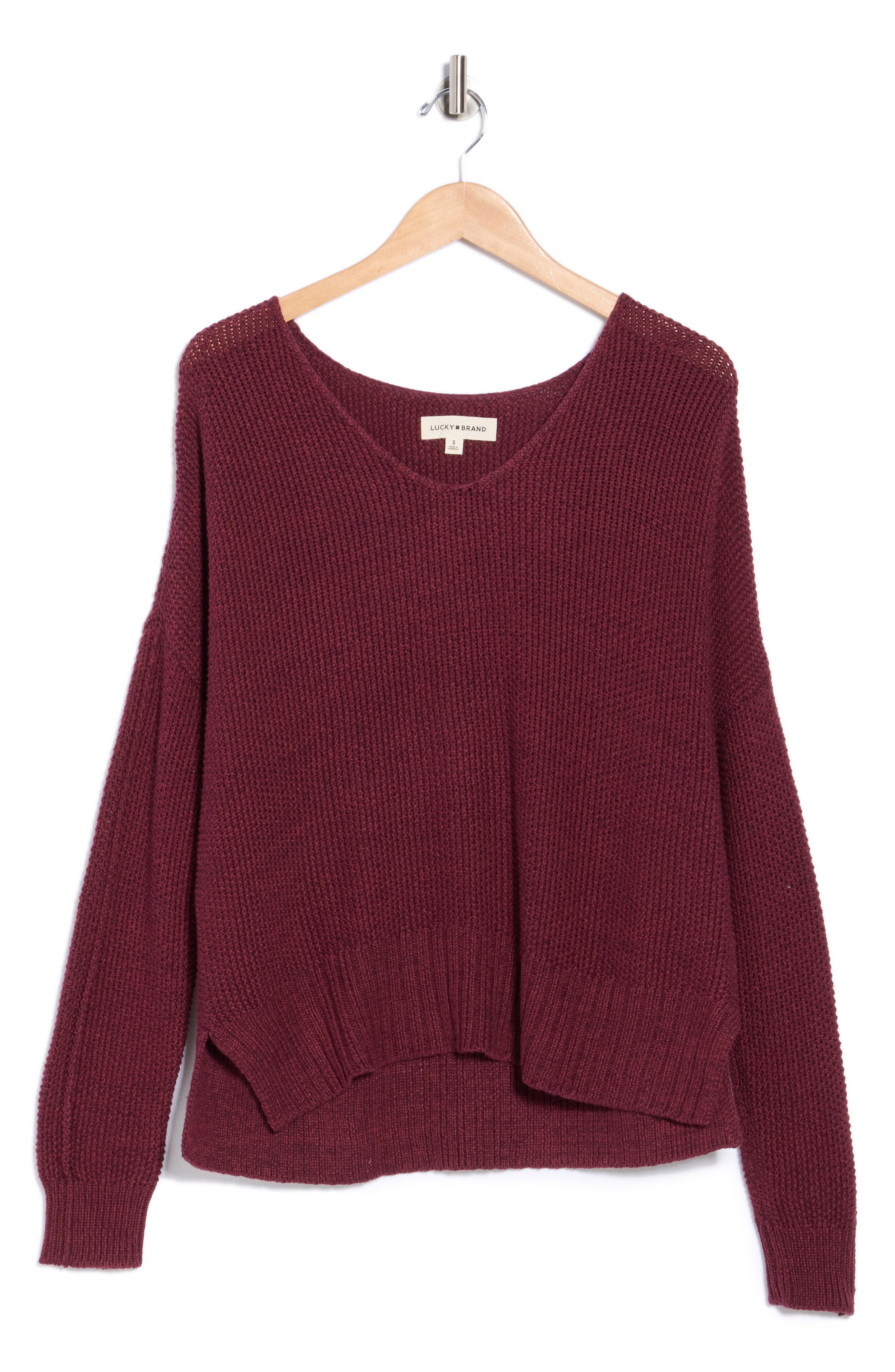 Lucky Brand V-Neck Pullover Sweater