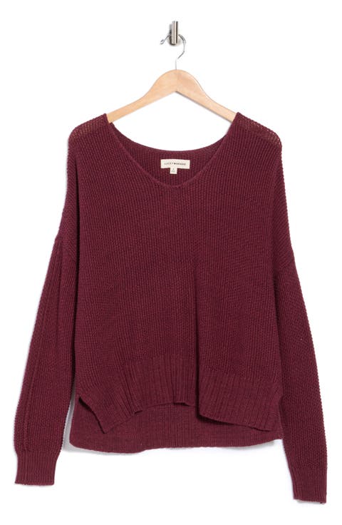 V-Neck Pullover Sweater