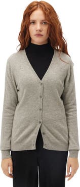 GOBI Mongolian Cashmere Essential Cashmere V-Neck Cardigan