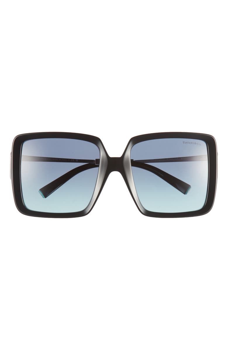 Tiffany & Co. 55mm Gradient Square Sunglasses, Main, color, Blue