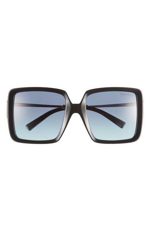 55mm Gradient Square Sunglasses