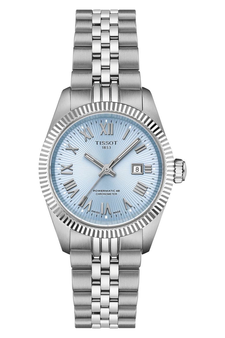 Ballade Powermatic 48 COSC Bracelet Watch, 30mm, Main, color, ICE BLUE