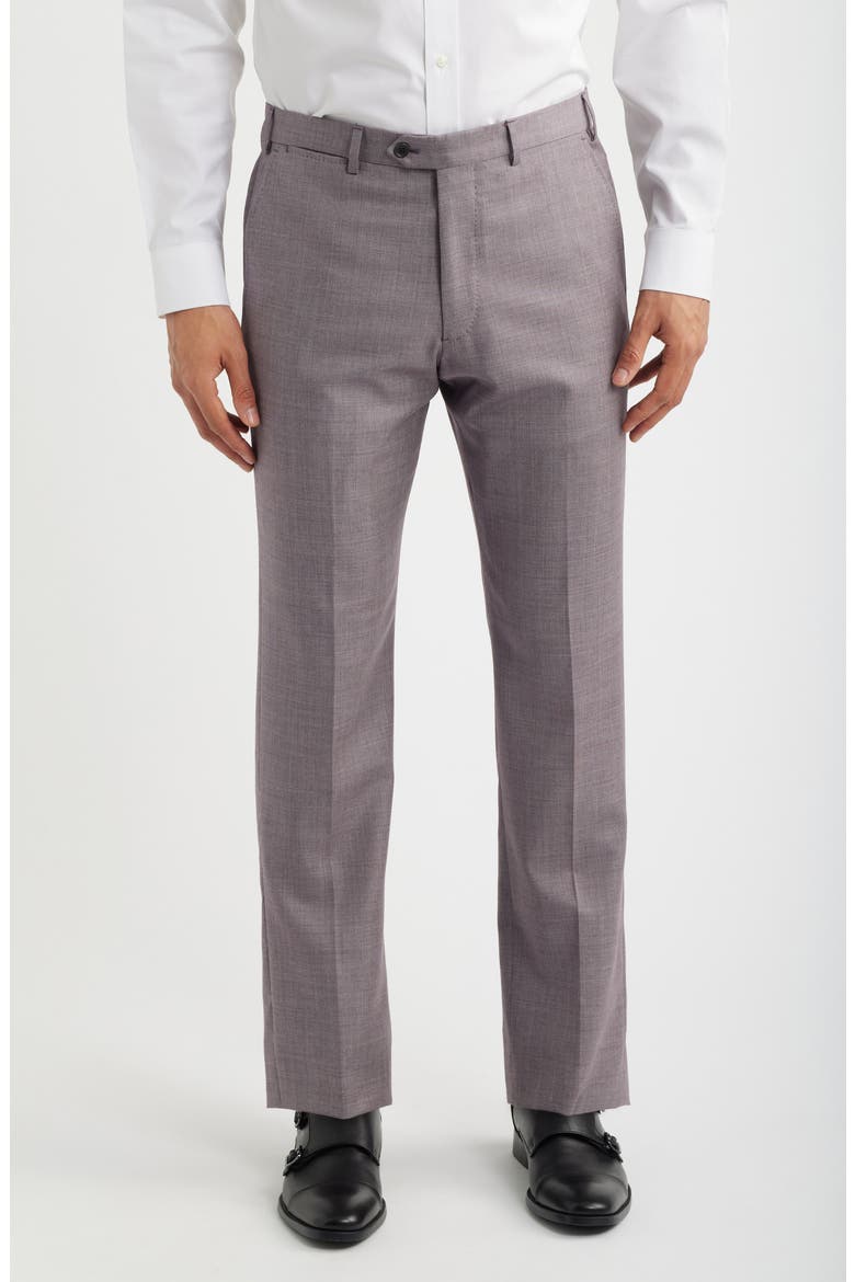 Pale Purple Virgin Wool Suit, Alternate, color, DARK PURPLE