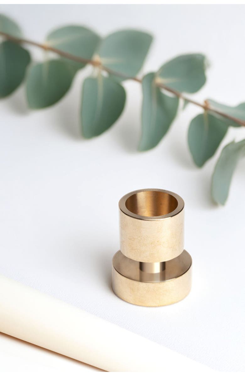 54Celsius Brass Taper Candle Holder, Alternate, color, Brass Holder