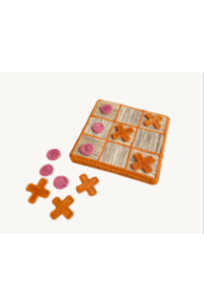 Tic Tac Toe Board Game, Main, color, Orange
