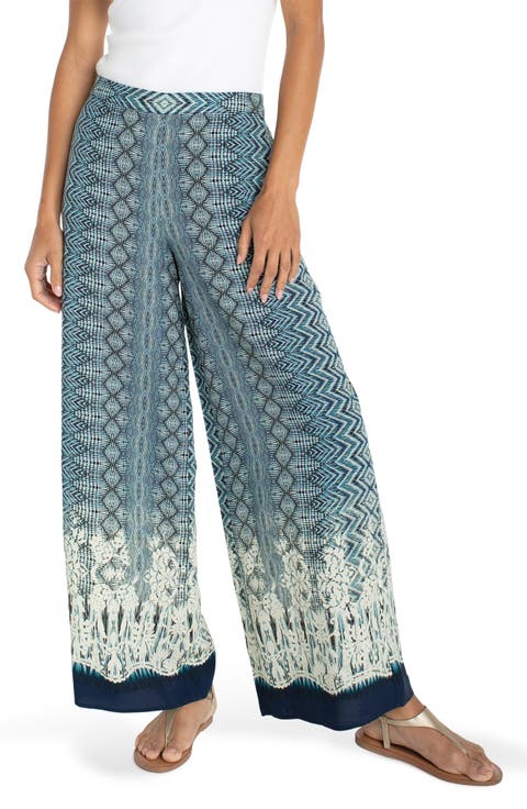 Pull-On Ankle Wide Leg Pants