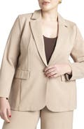 ELOQUII The Ultimate Stretch Long One Button Blazer