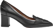 Santoni Women's  leather mid-heel pump
