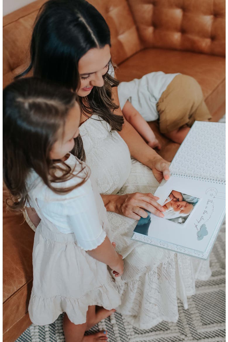 'Baby's First Year' Celestial Skies Memory Book, Alternate, color, HEATHER SAGE