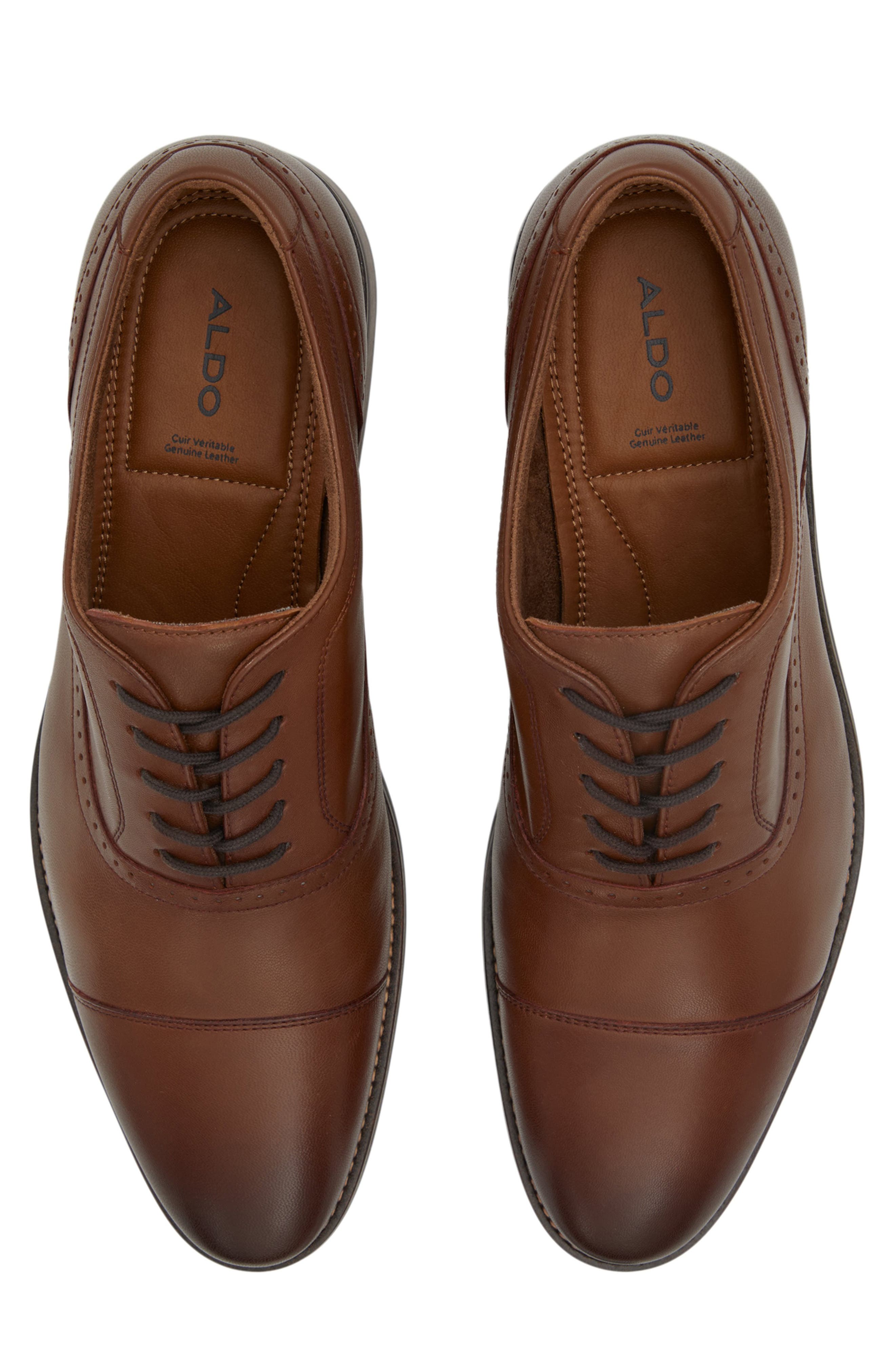 ALDO Ayton Cap Toe Oxford, Alternate, color, Cognac