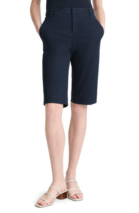Women's Cotton Blend Trouser & Bermuda Shorts | Nordstrom