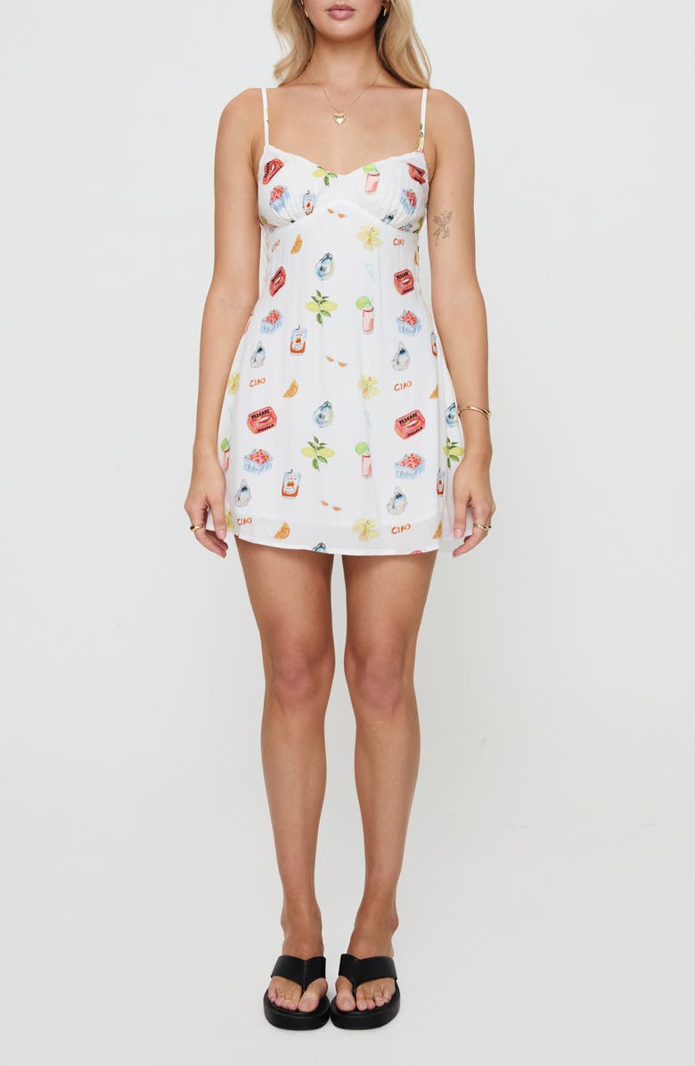 Princess Polly Jaye Minidress, Main, color, White