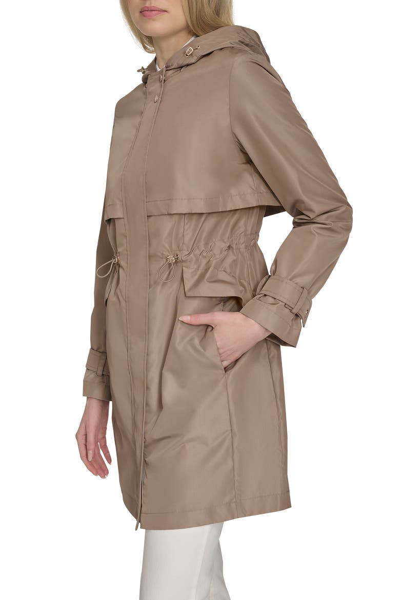 Hooded Trench Raincoat, Alternate, color, CHAMPAGNE