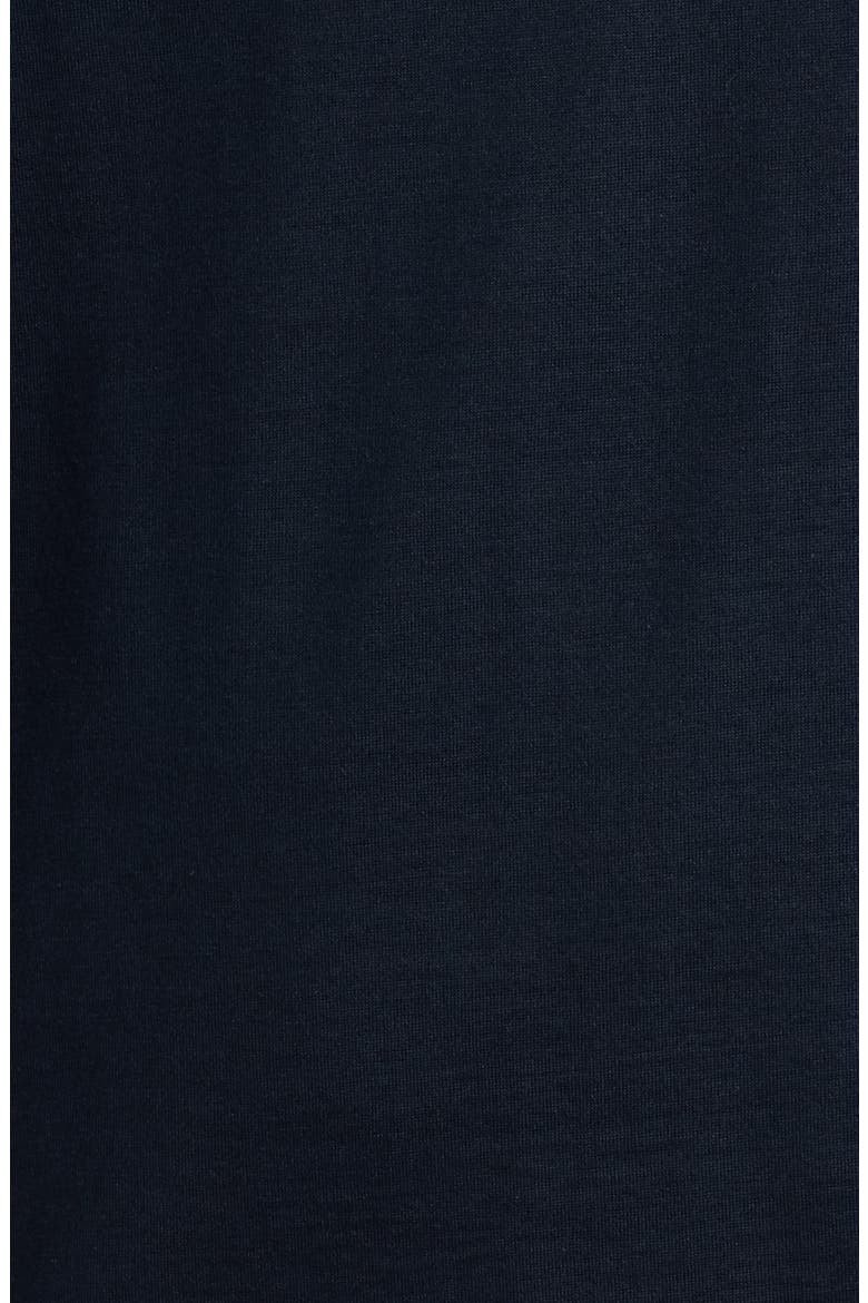 Silk & Cotton Long Sleeve Polo, Alternate, color, NAVY
