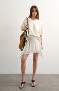 Topshop Embroidered Lace Miniskirt