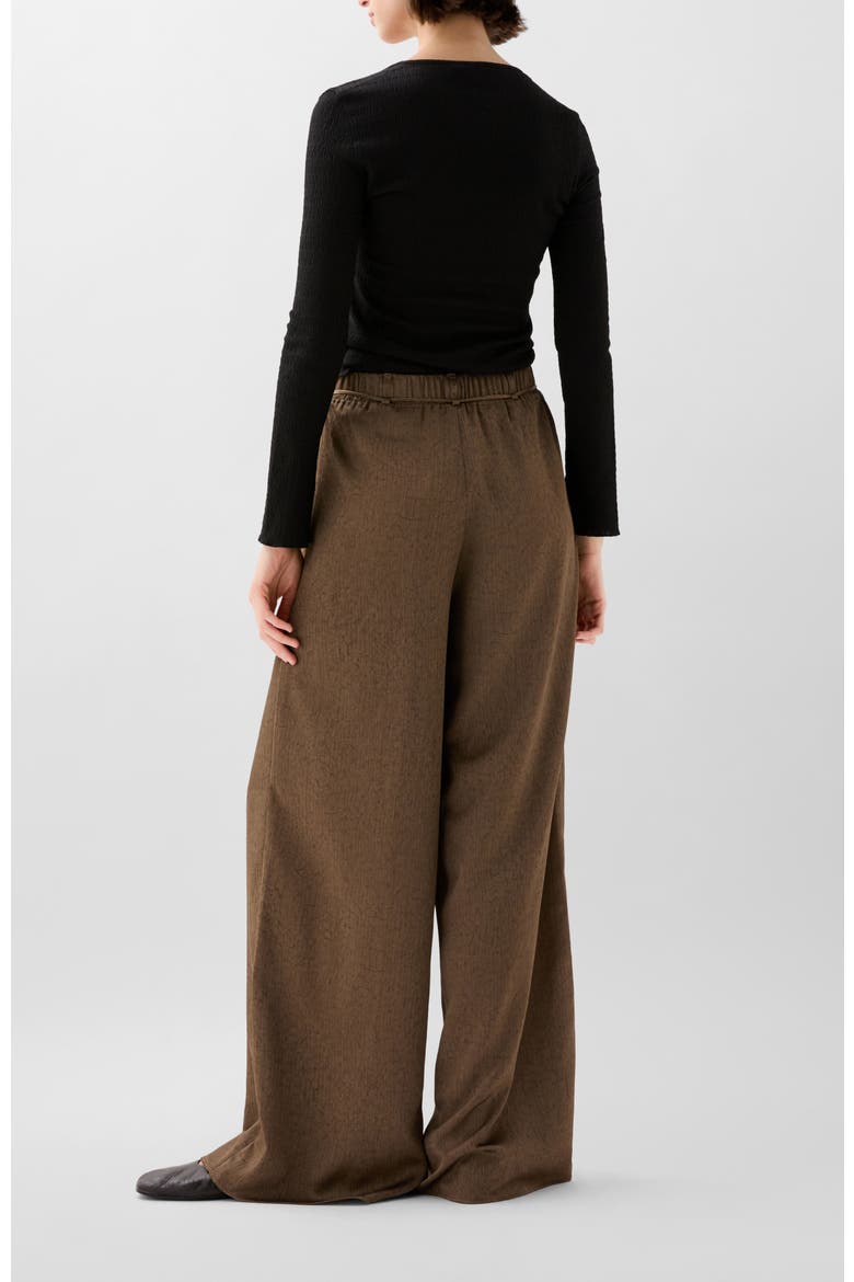 Crinkle Kaftan Pant, Alternate, color, Khaki