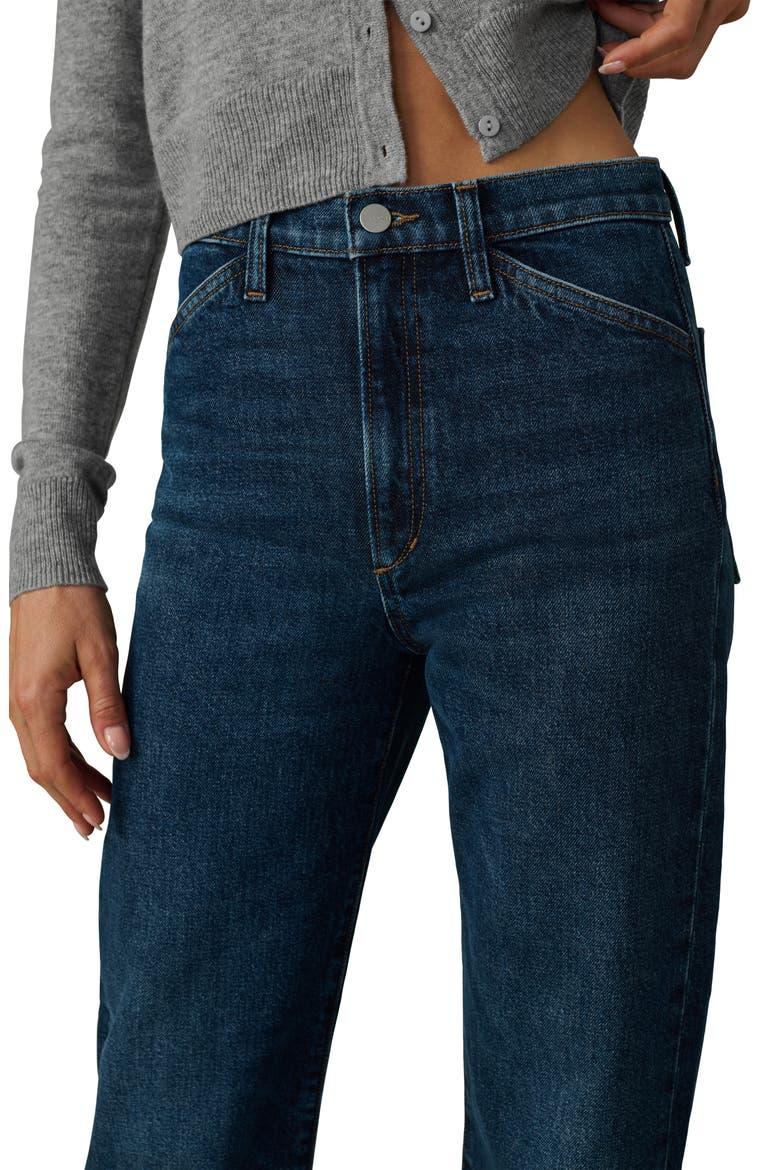 The Margot Cuffed Slant Pocket High Waist Relaxed Straight Leg Jeans, Alternate, color, RENDEZVOUS