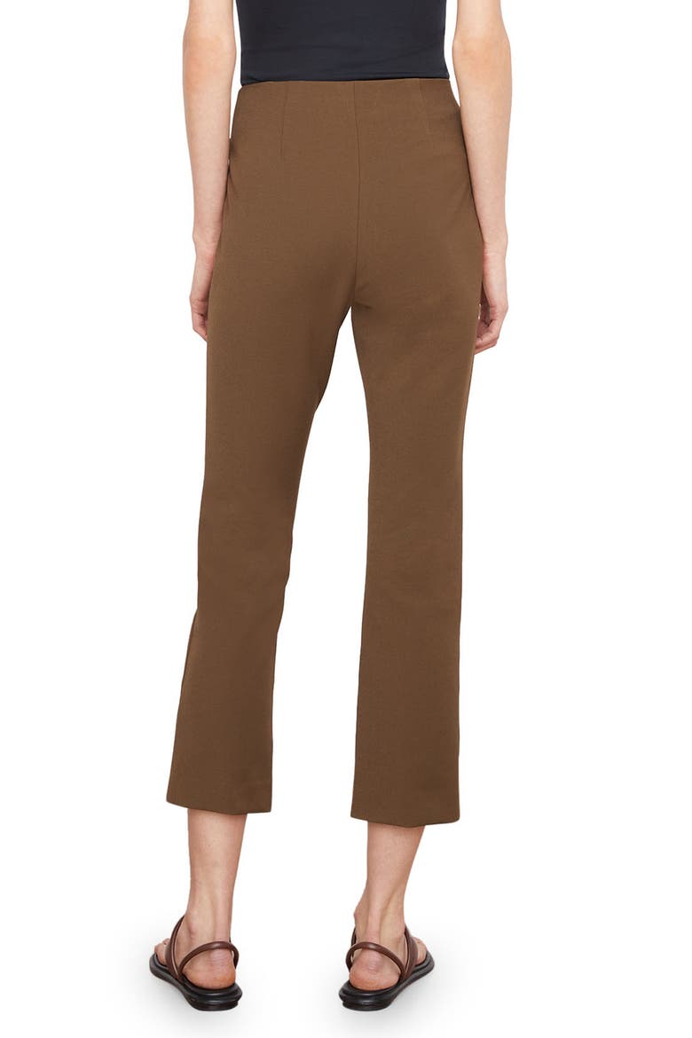 Crop Flare Trousers, Alternate, color, OLIVE NIGHT